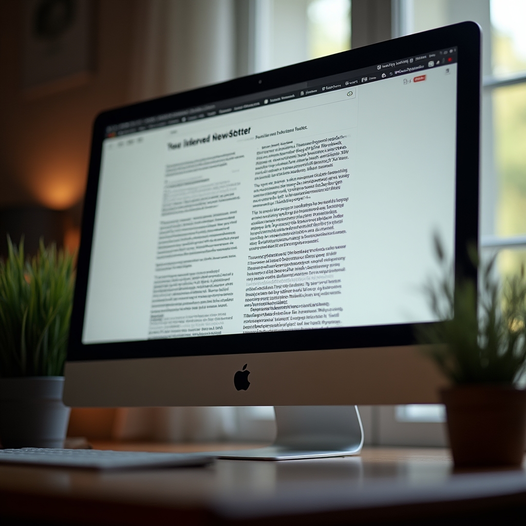 Plain, unplanned newsletter email layout without visual hierarchy